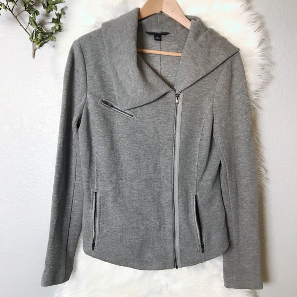 Banana Republic Sweaters - BANANA REPUBLIC Zipper Grey Jacket Sweater